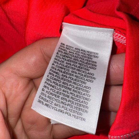 The North Face Activewear Jacket Half Zip Bright Red Sz XS EUC - Picture 7 of 7